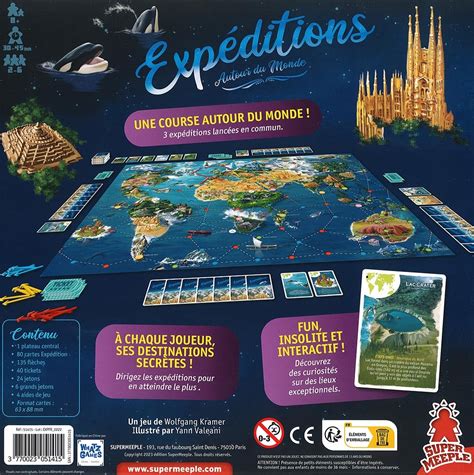 Expéditions Autour du Monde Jeu de Plateau Jeu de Société