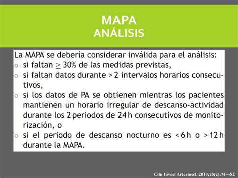 Monitoreo ambulatorio de presión arterial MAPA PPT