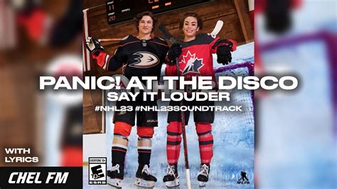 Panic At The Disco Say It Louder Lyrics NHL 23 Soundtrack