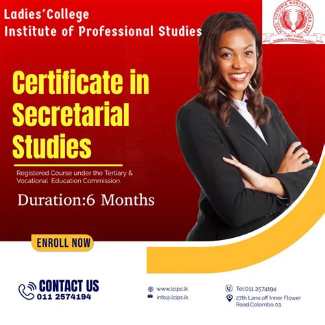 Certificate in Secretarial Studies – Enroll Now