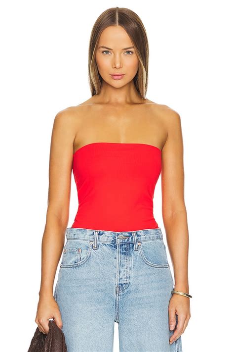 Susana Monaco Tube Top In Cherry REVOLVE