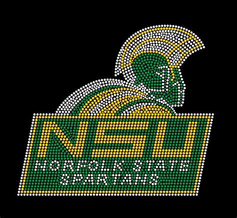 NSU Norfolk State University Spartans Rhinestone Heat Transfer | Etsy