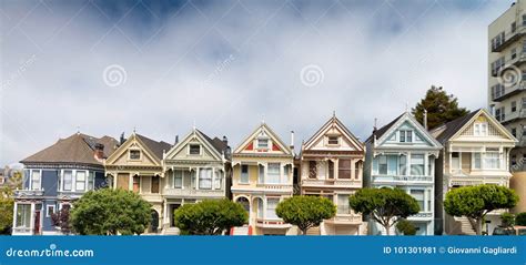 San Francisco, the Painted Ladies Stock Image - Image of panorama, landmark: 101301981