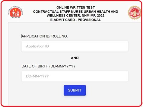 NHM MP Staff Nurse Pharmacist Admit Card 2022 OUT Check Exam Dates Here