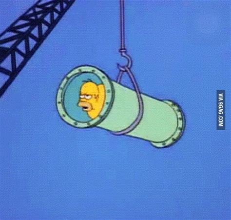 Remember That Time Homer Got Stuck In The Waterslide 9gag