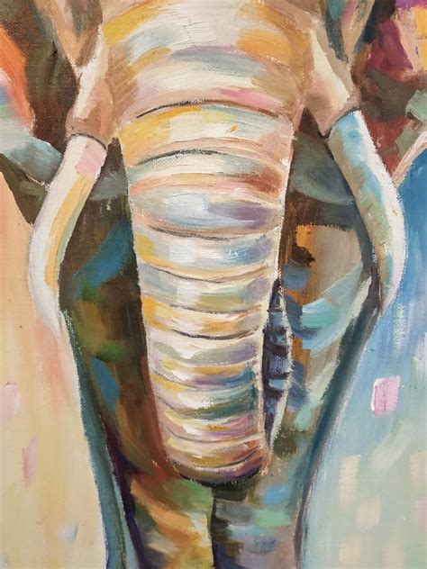 Elephant Art Elephant Painting Elephant Artwork Elephant - Etsy