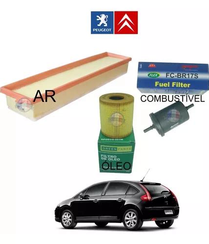 Kit Filtros Ar Oleo Combustivel Citroen C V