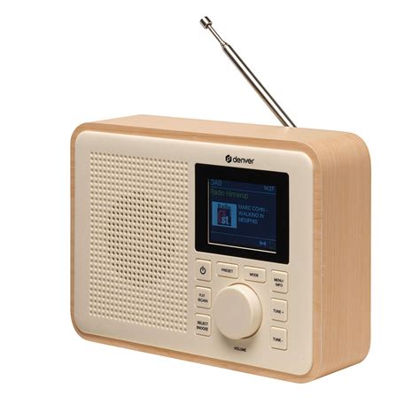 Denver DAB 60LW DAB Radio Bluetooth Lys træ 495 DKK