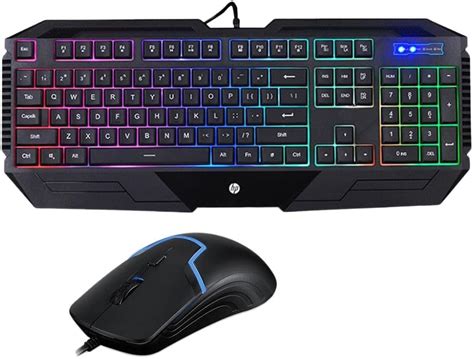 Hp Gk Wired Gaming Keyboard Mouse Combo Usb Rainbow Colourful