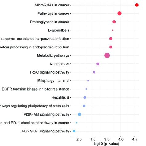 Pathway Analysis Of Differentially Methylated Mrnas List Of Pathways