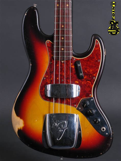 1962 Fender Jazz Bass 3 Tone Sunburst Slab Board Vi62fejb3tsb75365