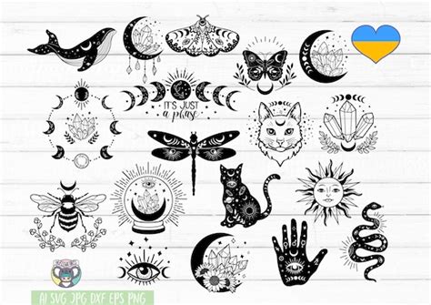 Mystical Svg Celestial Svg Bundle Mystical Svg For Cricut Etsy Uk