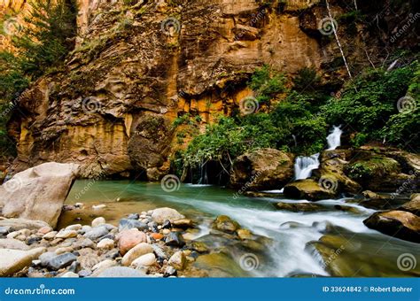 Big Spring in Zion Canyon, Taken during the Narrows Hike at Zion Stock ...