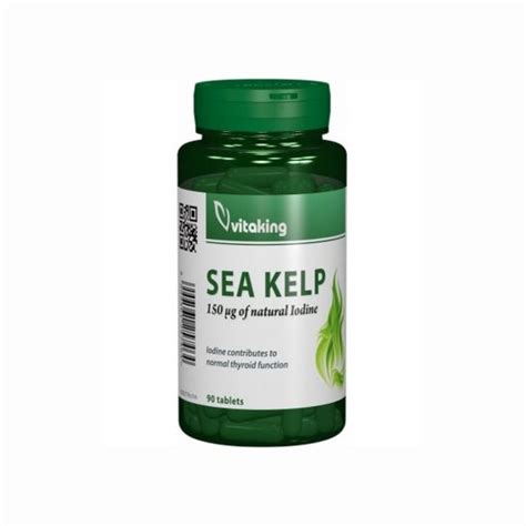 Alga Marina Sea Kelp 33 Mg 90 Capsule Vitaking Farmacia Ardealul