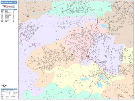 Thousand Oaks Zip Code Map Map