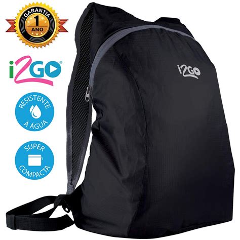 Mochila Dobr Vel Compacta Resistente Gua Preto I Go Plus Beecost