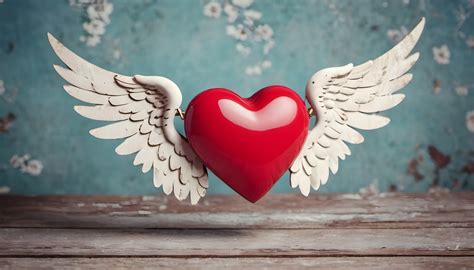 Heart With Wings Valentines Day Free Stock Photo Public Domain Pictures