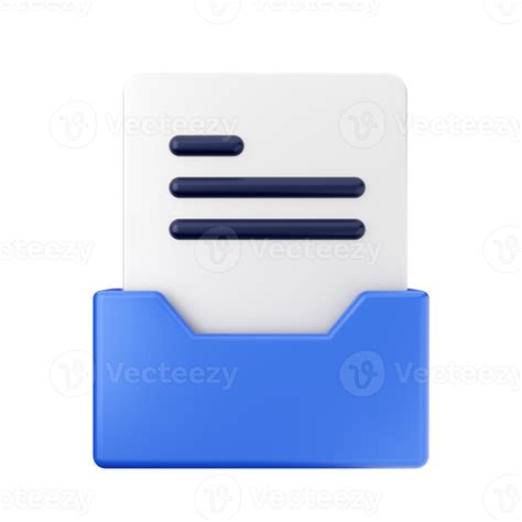 3d Folder File Icon Illustration 22597374 Png