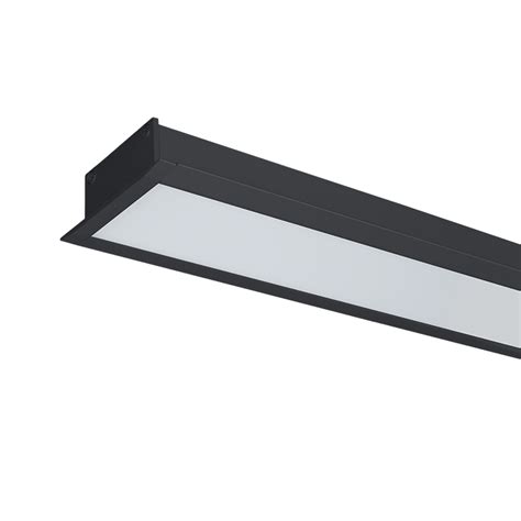 LED PROFILES RECESSED MOUNTING S48 20W 4000K 1000MM BLACK ELMARK