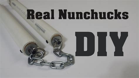 DIY: How to make Free Spin Nunchucks (Nunchaku) : HD1080p - YouTube