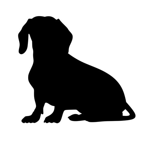 Dachshund Silhouette SVG File for Cricut, Silhouette, and Laser Machines