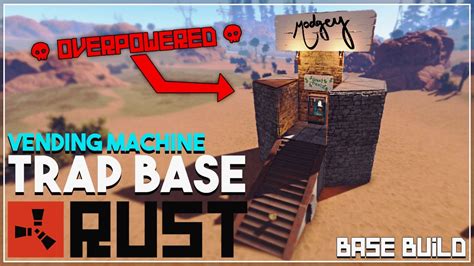 Overpowered Vending Machine Trap Base Never Before Seen Rust Base