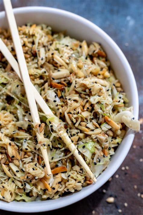 Ramen Cabbage Salad Recipe Wonkywonderful