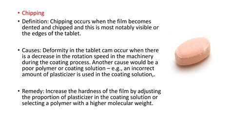 Tablet Coating Defects And Their Remedies Ppt