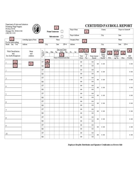 2022 Certified Payroll Form Fillable Printable Pdf Forms Handypdf Images