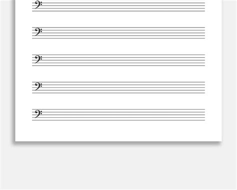 Free Printable Bass Clef Manuscript Paper Ratesserg