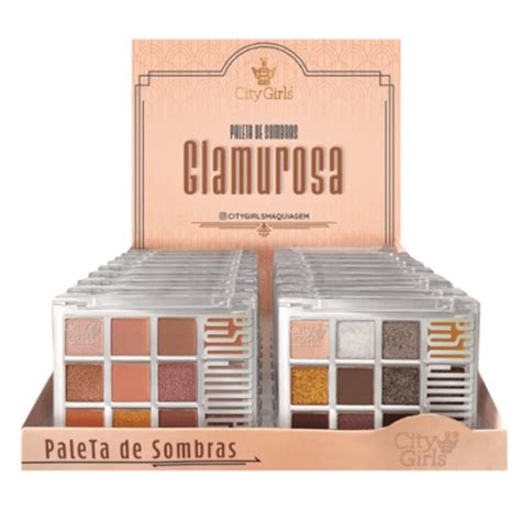 Kit Paletas De Sombras Glamurosa Cor A E Cor B City Girls