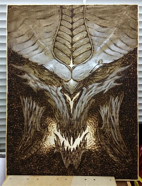 Diablo 3 woodburn art : r/gaming