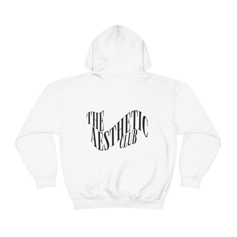 Wavy Words On Back Hoodie Aesthetic Hoodie Oversized Hoodie Etsy