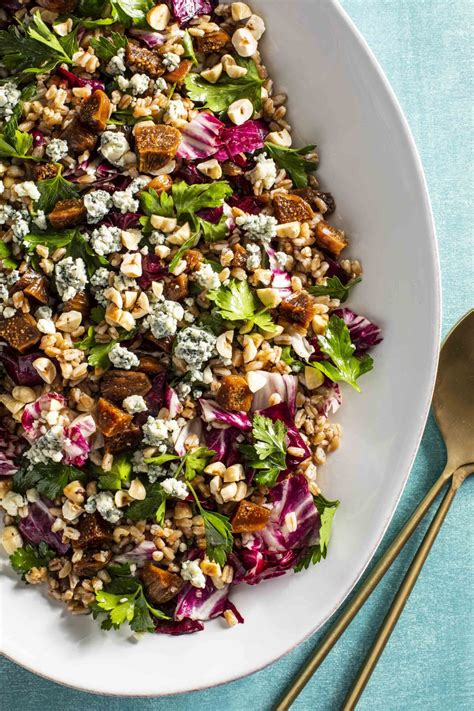 Farro Salad Recipe With Figs Radicchio Valley Fig Growers