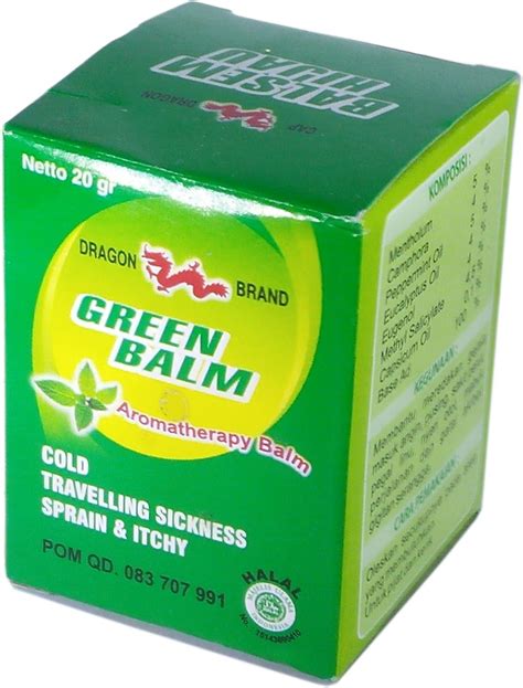 Cap Dragon Balsem Gosok Hijau Green Balm 20 Gram