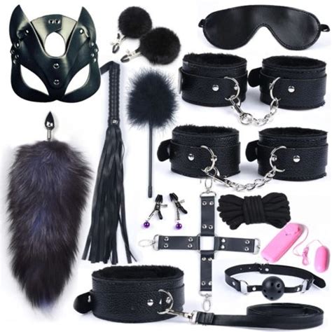 Sex Fuchsschwanz Metall Anal Plug Maske Spielzeug Bdsm Bondage Kits