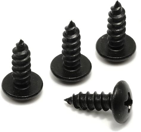 Amazon Black License Plate Screws Kit Set Of Stainless License