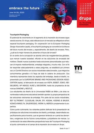 Drupa 2020 Genera Impulsos Decisivos PDF