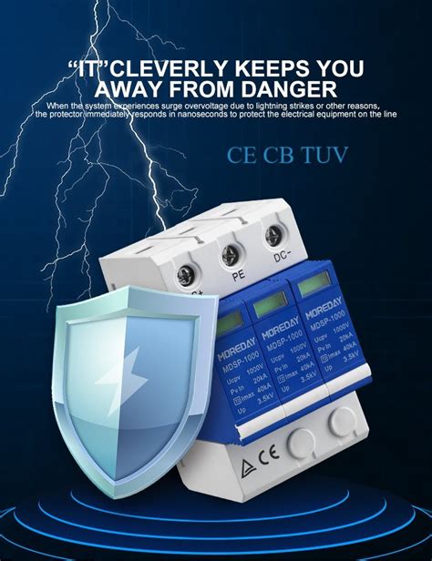 Solar Pv P P Dc V V V V Spd Lightning Arrestor Dc Surge