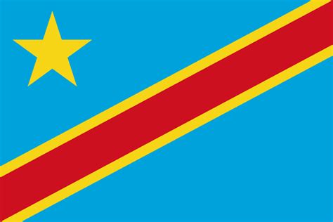 Flag Of The Congo Democratic Republic The Symbol Of Sereni