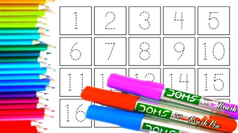 Learning Easy Drawing From Numbers Counting To