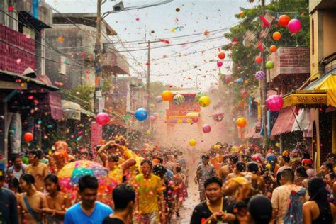 Songkran water festival Thailand,Generative AI 30604679 Stock Photo at ...