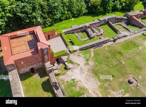 Aerial View Of Turaida Castle Latvia Stock Photo Alamy