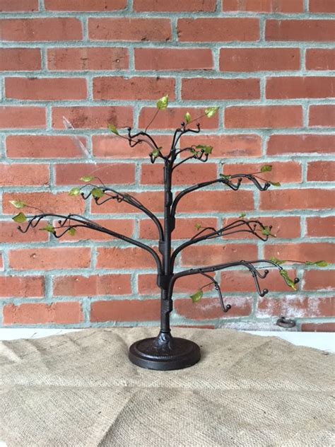 18 Wrought Iron Wire Twig Ornament Tree With Leaves Ornament Display