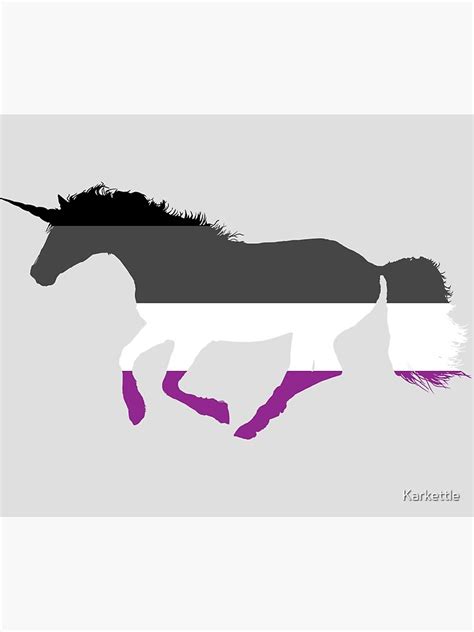 Asexual Pride Unicorn Poster For Sale By Karkettle Redbubble