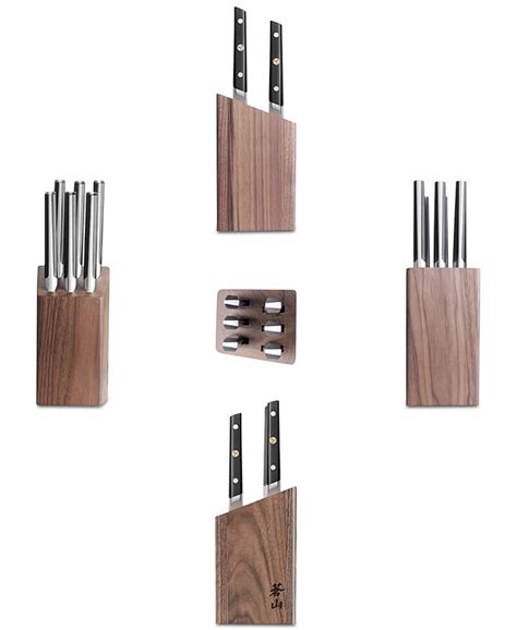 Cangshan Tc Series 6 Pc Steak Knife Set And Walnut Block Macys