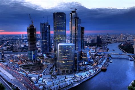 Hd Downtown Moscow Russia Panorama Hd Wallpaper Rare Gallery