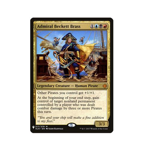 Magic The Gathering Admiral Beckett Brass Card The List Shopee Singapore