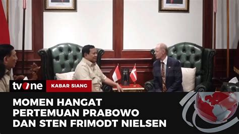 Menhan Prabowo Terima Kunjungan Bilateral Dubes Denmark Kabar Siang Tvone Youtube