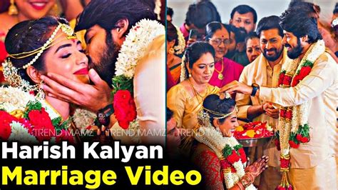 Harish Kalyan Marriage Harish Kalyan Weds Narmada Udayakumar Wedding